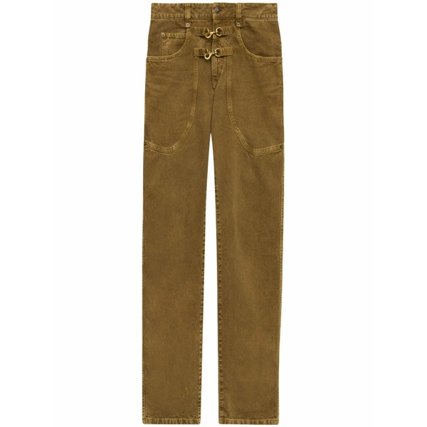 イザ呼びりん マラン レディース ジーンズズボン下 ボトムス Brinley buckle jeans Brown