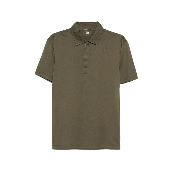 シーピーカンパニー メンズ スポーツシャツ トップス Cotton polo shirt Green