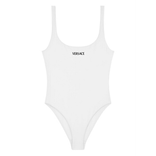 ヴェルサーチ レディース 衣装 トップス Logo swimsuit White