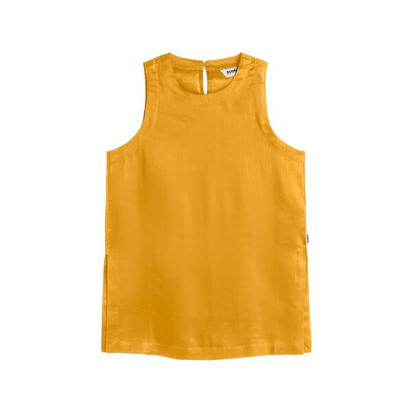 エコアルフ レディース カットソー トップス Sia sleeveless side-slit top Yellow