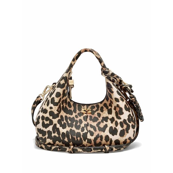 ガニー レディース トートバッグ 御徒面子 Leopard-print tote bag Neutrals