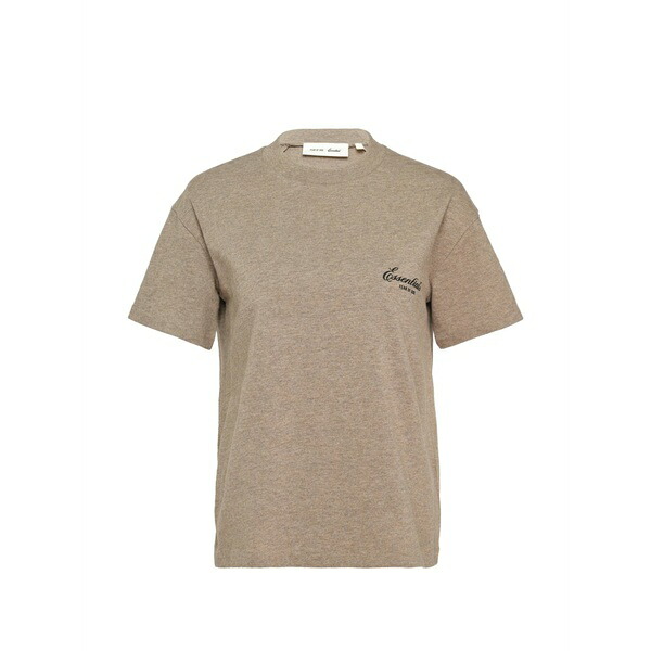 エフオージーエッセンシャルズ レディース ティーシャツ トップス Essentials logo-print t-shirt Neutrals