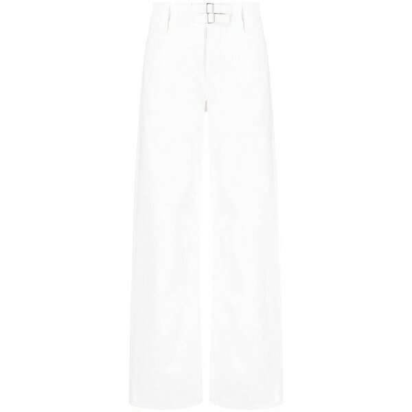 ジル・サンダー レディース ジーンズズボン下 ボトムス Wide-leg denim jeans White
