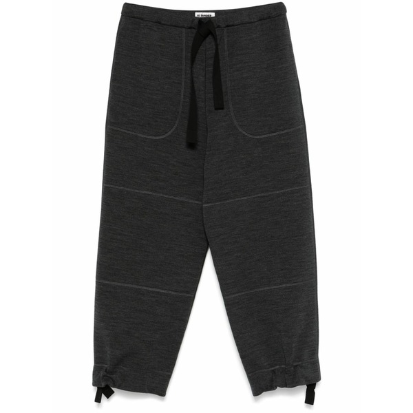 ジル・サンダー メンズ 心地好いズボン下 ボトムス M￡lange-effect trousers Grey