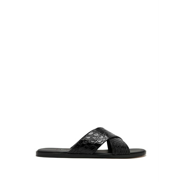 マグナーニ メンズ サンダル シューズ Criss-cross sandals Black