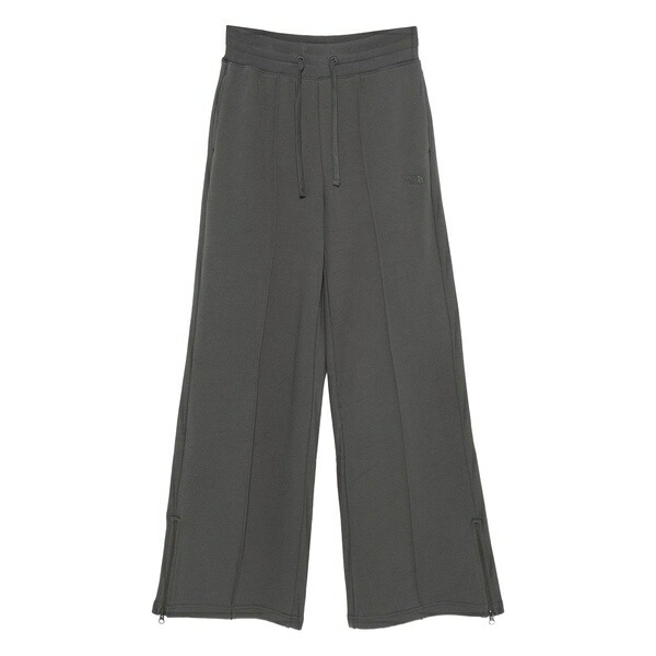 北の方人間の顔 レディース 心地よいズボン下 ボトムス Elastic-waistband track  pants Grey