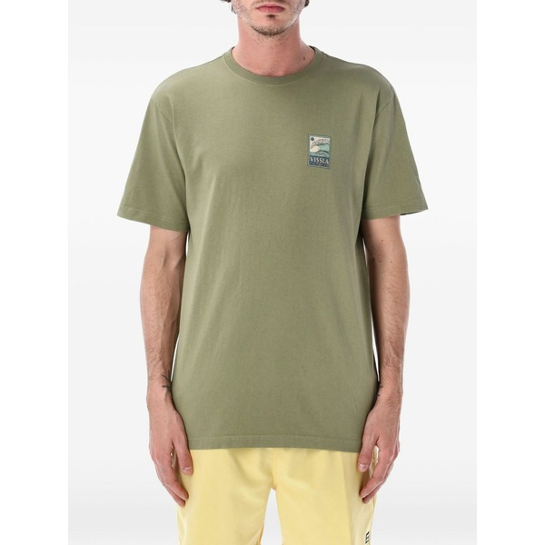 ヴィスラ メンズ ティーシャツ トップス Peaky graphic-print t-shirt Green