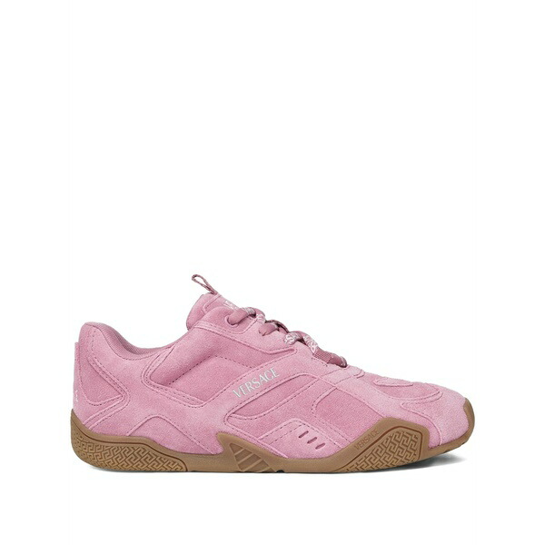 ヴェルサーチ レディース スニーカー シューズ Galaxia suede lace-up trainers Pink