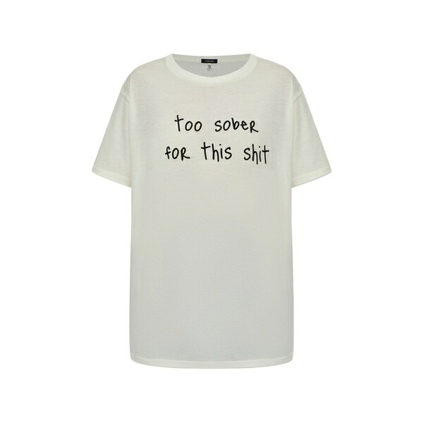 アールサーティーン レディース ティーシャツ トップス Text-print t-shirt White