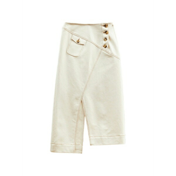レジーナ・ピョウ レディース スコート ボトムス Astrid button slit MIDI denim skirt Neutrals