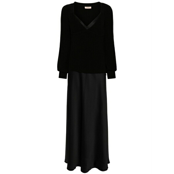 ツイン仕掛ける レディース 衣装 トップス Jumper slip dress Black