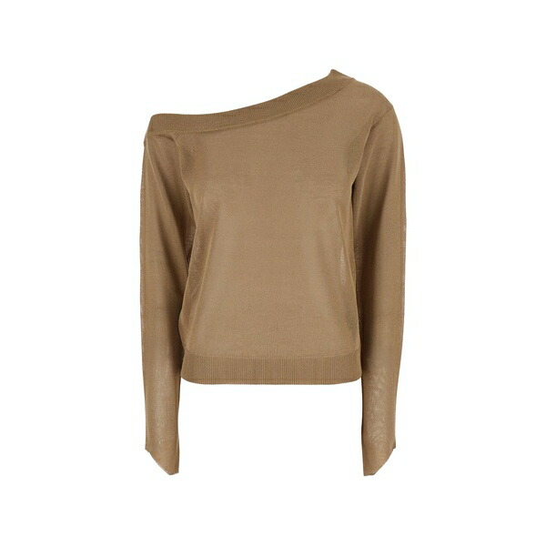 フェデリカ・トシ レディース 編み物\u0026スウェーター アウター Off-shoulder knitwear Neutrals