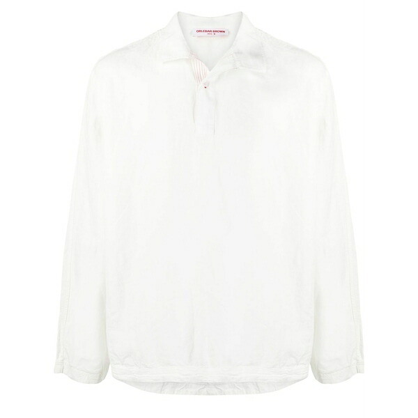 オール赤ちょうちん 赤銅色 メンズ プルオーバー トップス Floral-print short-sleeve shirt White