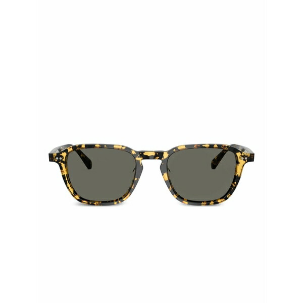 オリバーピープルズ メンズ サングラス・アイウェア アクセサリー Tortoiseshell square-frame sunglasses Black|asty