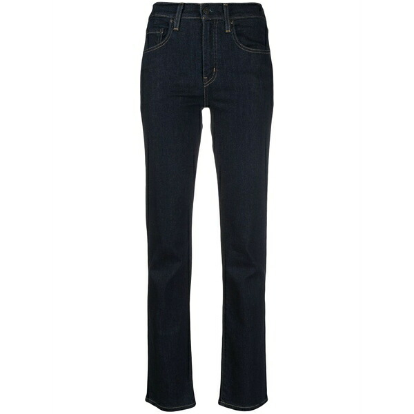 リーヴァイズジーンズ レディース ジーンズズボン下 ボトムス Mid-rise straight-leg jeans Blue