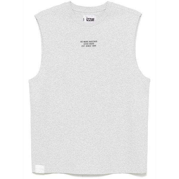 イズエ メンズ ティーシャツ トップス Graphic-print vest Grey