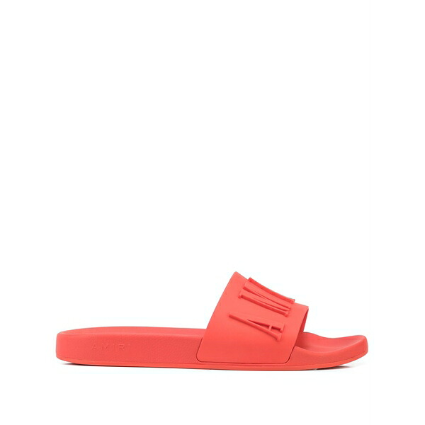アミリ メンズ サンダル シューズ Embossed-logo slides Red