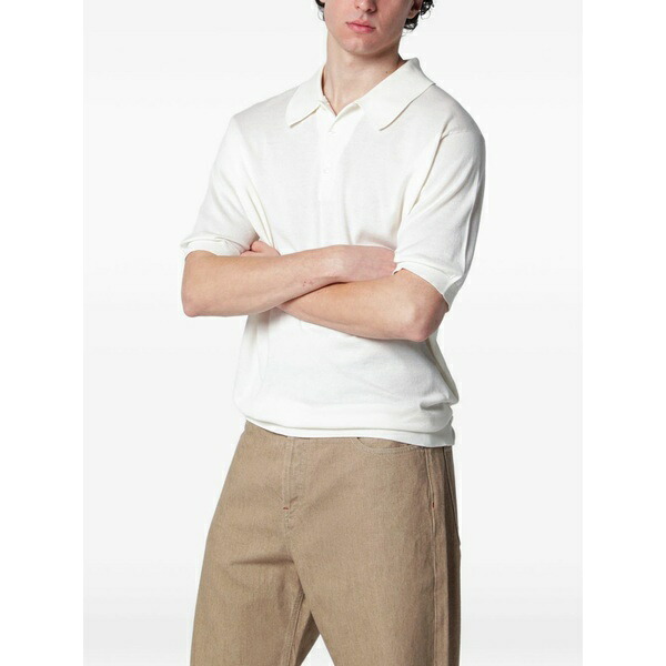 ジョンスメドレー メンズ スポーツシャツ トップス Isis short-sleeve polo shirt Neutrals