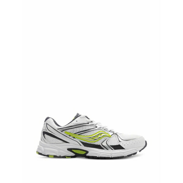 サッカニー メンズ スニーカー シューズ Grid mesh-panelled sneakers White