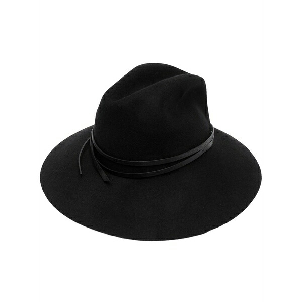 ゴールデングース メンズ かぶり笠 佩び物 Wide-brim fedora hat Black