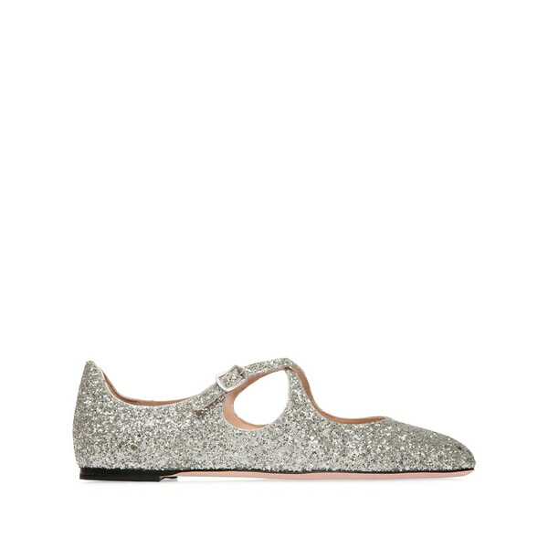 バリー レディース サンダル シューズ Glitter ballet flats Silver