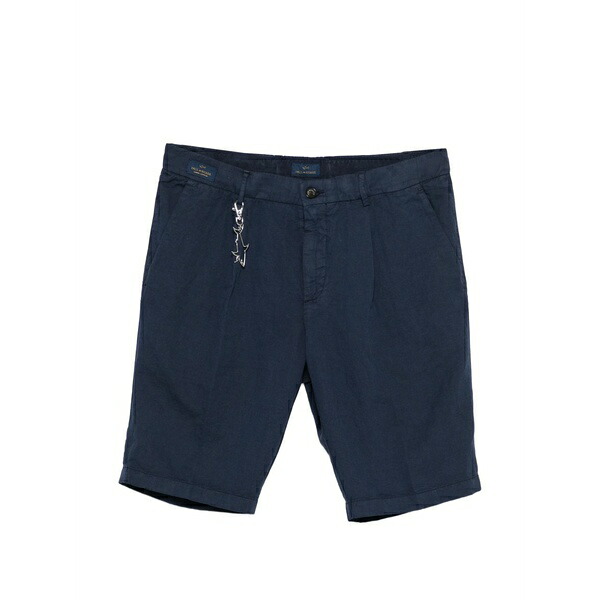 ポールアンドシャーク メンズ カジュアルパンツ ボトムス Pleated cotton shorts Blue｜asty