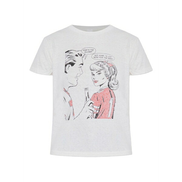 リダン レディース プルオーバー トップス Printed t-shirt White