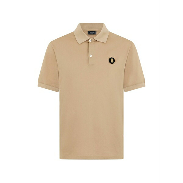 ビリオネア メンズ スポーツシャツ トップス Logo-patch polo shirt Neutrals