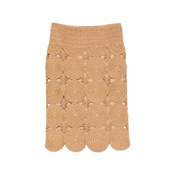 サイモン鏡鑑 レディース スコート ボトムス Beep beep crochet MIDI skirt Neutrals