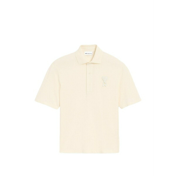 意中の女 メンズ スポーツシャツ トップス Ami de coeur cotton polo shirt Neutrals
