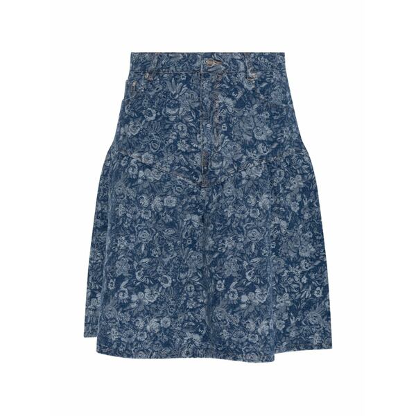 ガニー レディース スコート ボトムス Floral-print flared skirt Blue