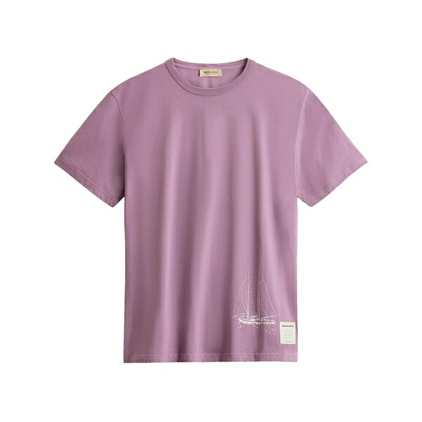 羊毛 一財産 メンズ ティーシャツ トップス Offshore t-shirt Purple