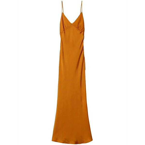 ツイン仕掛ける レディース 衣装 トップス Satin maxi dress Orange