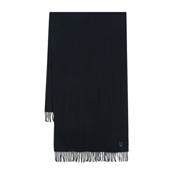 棲み家 狐狸 レディース 消音装置・袈裟・えり巻き 佩び物 Fox-patch scarf Blue