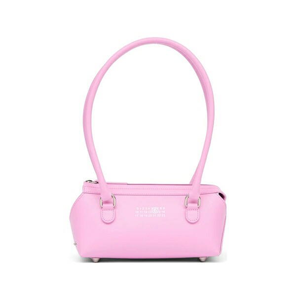 マルタンマルジェラ メンズ ショルダーバッグ バッグ Mini bauletto j zip leather shoulder bag Pink｜asty 69,740円