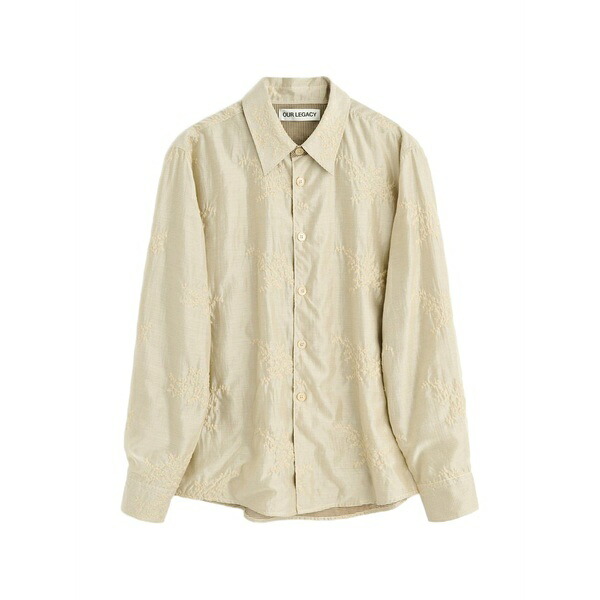 アワーレガシー メンズ ティーシャツ トップス Beyond embroidered shirt Neutrals