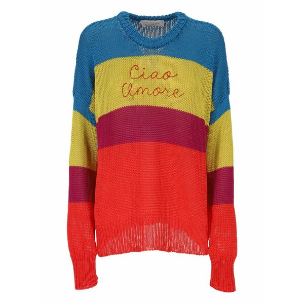 ジャーダ・ベニンカサ レディース 編み物\u0026ティーシャツ アウター Striped knit Red