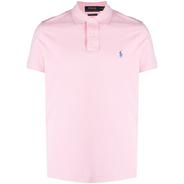 ラルフローレン メンズ スポーツシャツ トップス Embroidered-logo short-sleeved polo shirt Pink