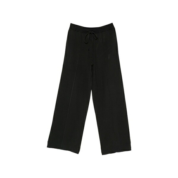 エフオージーエッセンシャルズ レディース 心地よいズボン下 ボトムス Drawstring wide-leg trousers Black