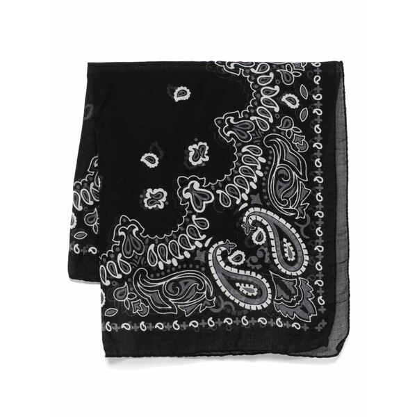 デスティン メンズ えり巻き・袈裟・えり巻き 付属物 Bandana-print scarf Black