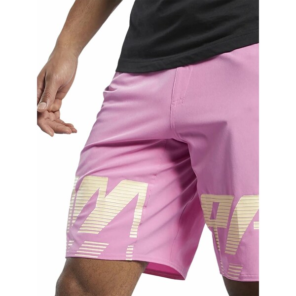 リーボック メンズ カジュアルパンツ ボトムス Crossfit base shorts Pink|asty