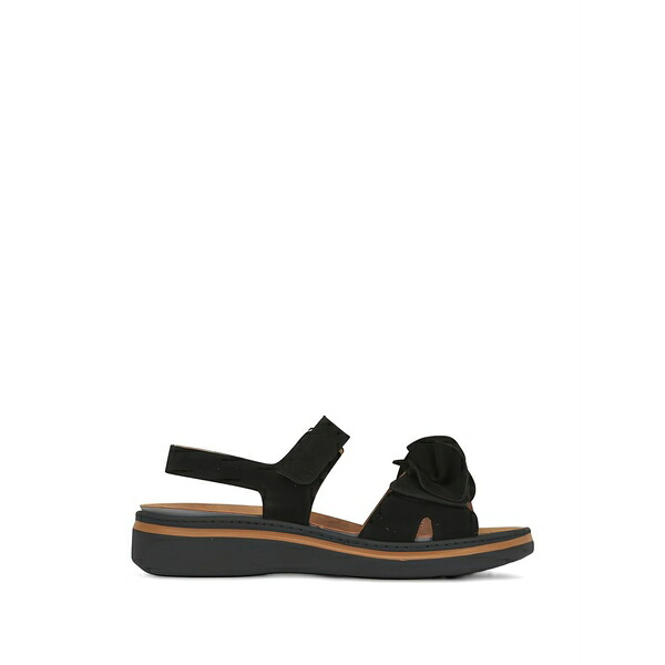 ロンホワイト レディース サンダル シューズ Frances ruffled sandals Black