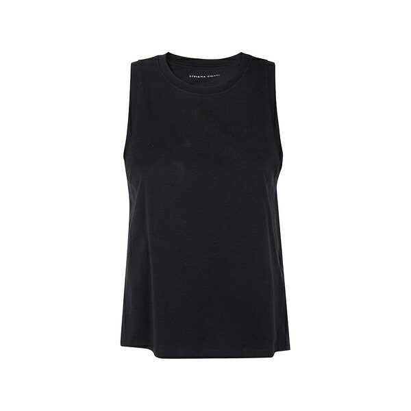 リビアナコンティ レディース カットソー トップス Logo-patch tank top Black