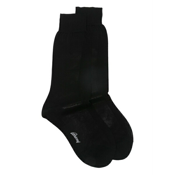 ブリオーニ メンズ ソックス アンダー御召しもの Black socks Black