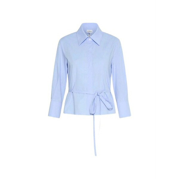マレーラ レディース プルオーバー トップス Cut-out tie-waist shirt Blue
