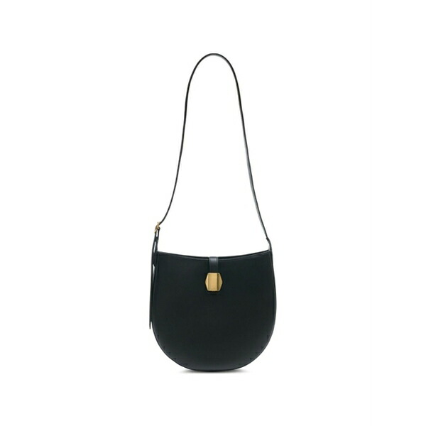 オフィシンジェネレール レディース ショルダーバッグ 御徒面子 Hobo adjustable-strap leather shoulder bag Black