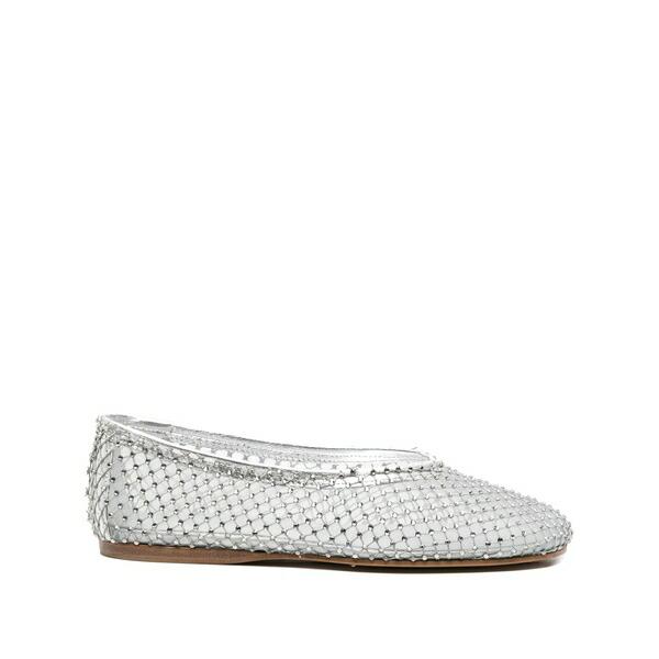 フォルテ フォルテ レディース スニーカー シューズ Crystal-mesh ballet flats Silver