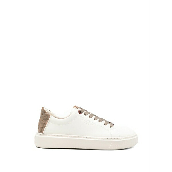 アレクサンダー スミス メンズ スニーカー シューズ Woven-detail panelled sneakers White
