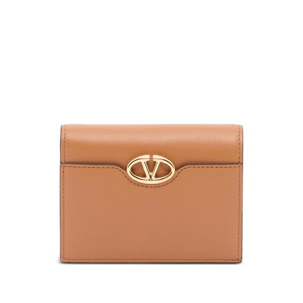 ヴァレンティノ ガラヴァーニ レディース 金入れ 付属物 Vlogo the bold edition small calfskin wallet Neutrals