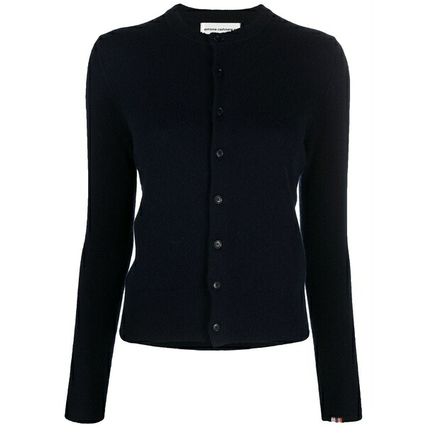 エクストリームカシミア レディース ジレー アウター Round-neck cashmere cardigan Blue